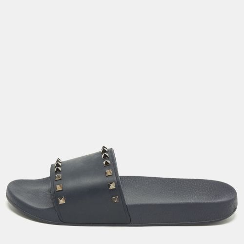 Rockstud Size 44 Rubber Flat Sandals - Valentino - Modalova