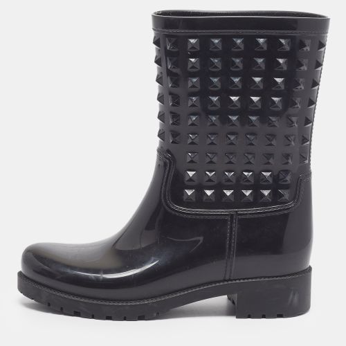 Rockstud Size 39 Rubber Rain Boots - Valentino - Modalova