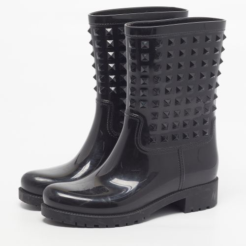 Rockstud Size 39 Rubber Rain Boots - Valentino - Modalova