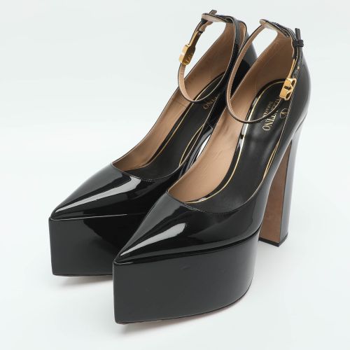 Tan-Go Size 37 Patent Leather Platform Pumps - Valentino - Modalova
