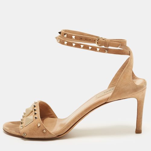 Rockstud Size 36 Suede Ankle Strap Sandals - Valentino - Modalova