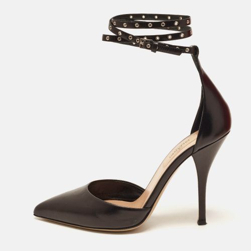 Rockstud Size 37 Leather Ankle Strap Pumps - Valentino - Modalova