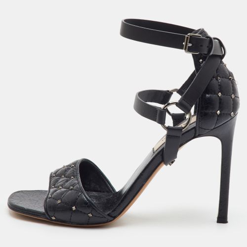 Rockstud Spike Size 36.5 Leather Ankle Strap Sandals - Valentino - Modalova