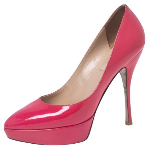 Valentino Pink Patent Leather Platform Pumps Size 37.5 - Valentino - Modalova