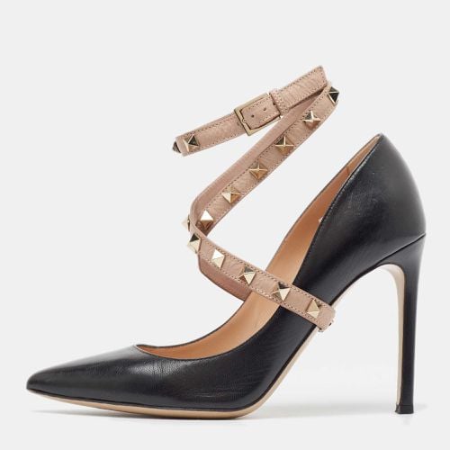 Valentino Black Leather Rockstud Pumps Size 37.5 - Valentino - Modalova