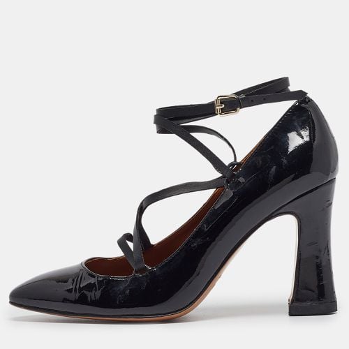 Valentino Black Patent Block Heel Pumps Size 37 - Valentino - Modalova