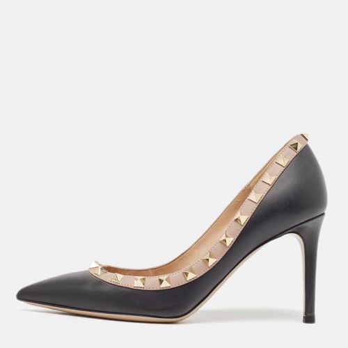 Valentino Black Leather Rockstud Pointed Toe Pumps Size 36 - Valentino - Modalova