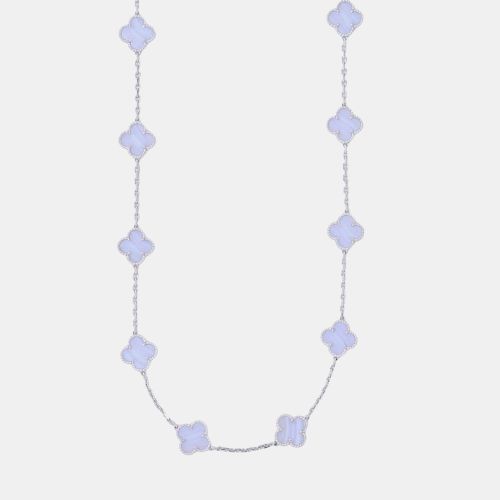Vintage Alhambra 18k Gold Chalcedony Necklace - Van Cleef & Arpels - Modalova