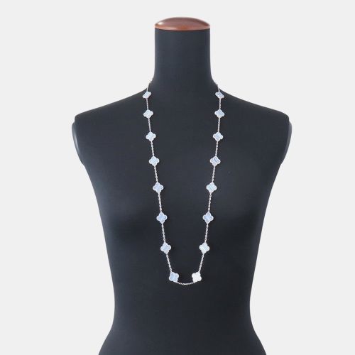 Vintage Alhambra 18k Gold Chalcedony Necklace - Van Cleef & Arpels - Modalova