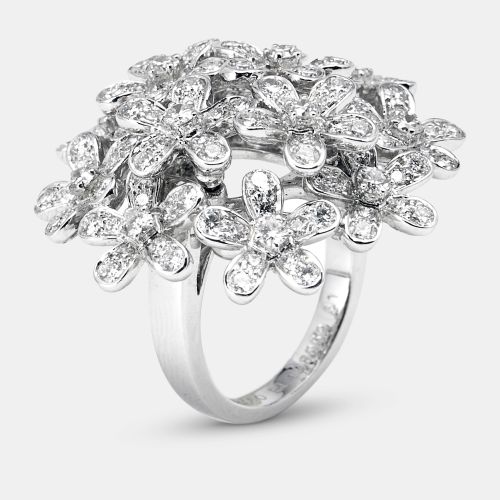 Socrate" Diamond 18k Gold Rings Size 51 - Van Cleef & Arpels - Modalova