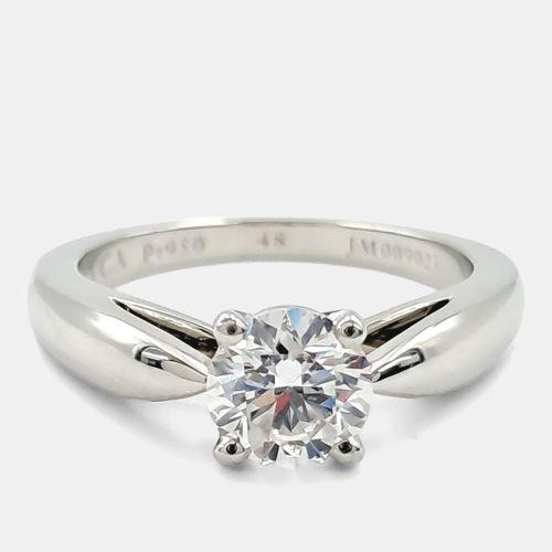 Bonheur Solitaire Ring I M00007 Platinum Diamond Ring 48 - Van Cleef & Arpels - Modalova