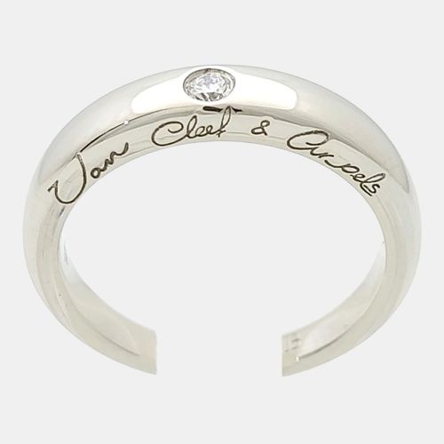 New York Single Diamond 18k White Gold Ring - Van Cleef & Arpels - Modalova