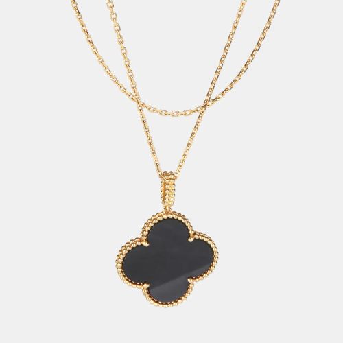 Magic Alhambra Onyx 18k Gold Necklace - Van Cleef & Arpels - Modalova