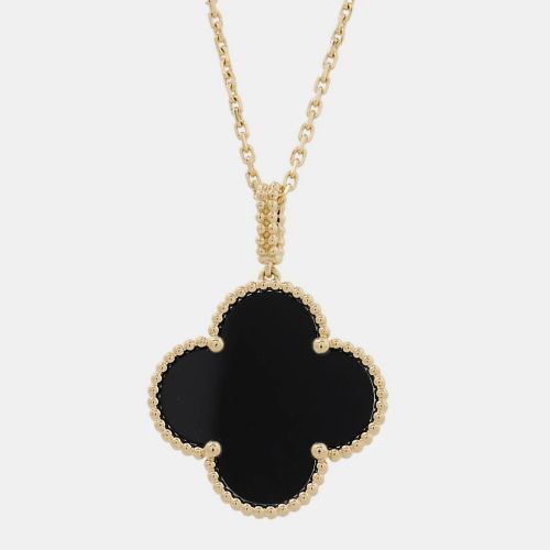 Magic Alhambra 18K Gold, Onyx Necklace - Van Cleef & Arpels - Modalova