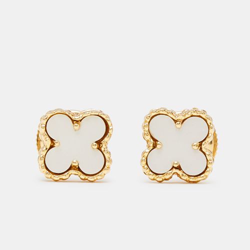 Van Cleef & Arpels Sweet Alhambra Mother of Pearl 18k Yellow Gold Earrings - Van Cleef & Arpels - Modalova