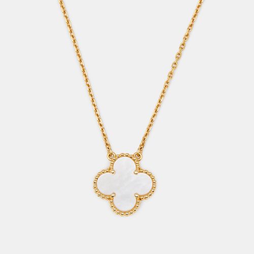 Van Cleef & Arpels Alhambra Vintage Alhambra Mother of Pearl 18k Yellow Gold Necklace - Van Cleef & Arpels - Modalova