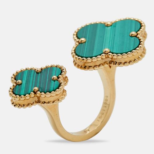 Van Cleef & Arpels Magic Alhambra Between The Finger Malachite 18k Yellow Gold Ring Size 49 - Van Cleef & Arpels - Modalova