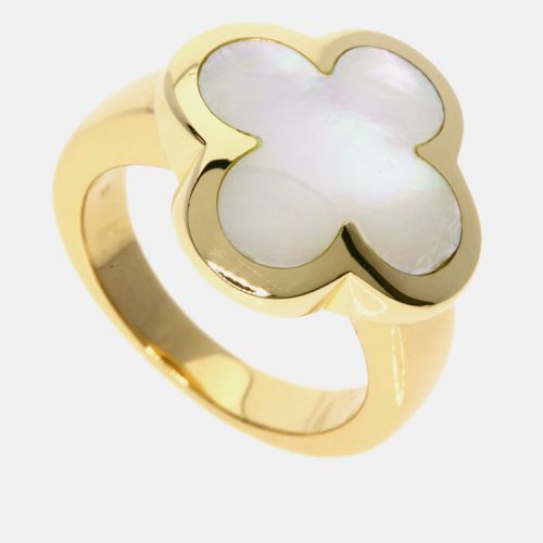 Van Cleef & Arpels 18K Yellow Gold Pure Alhambra Band Ring EU 44 - Van Cleef & Arpels - Modalova