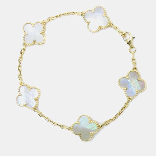 Van Cleef & Arpels 18K Yellow Gold Vintage Alhambra Bracelet 5 motifs - Van Cleef & Arpels - Modalova