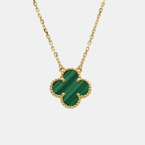 Van Cleef & Arpels Vintage Alhambra Necklace Pendant 18K YG Malachite VCARO9VA00 Gold Metal - Van Cleef & Arpels - Modalova