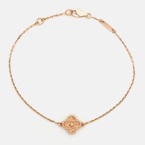 Sweet Alhambra Hammered 18k Rose Bracelet - Van Cleef & Arpels - Modalova