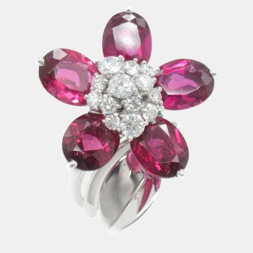 Van Cleef & Arpels Tourmaline Diamond Ring 18k White Gold Pink Metal - Van Cleef & Arpels - Modalova