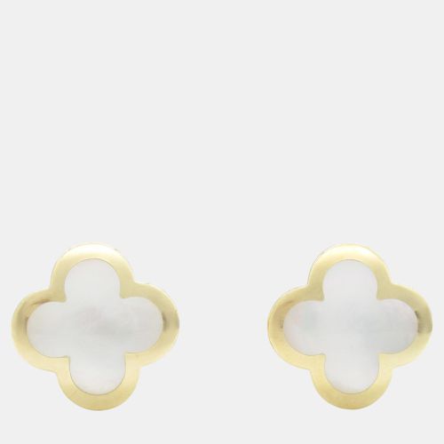 Van Cleef & Arpels Alhambra Earrings 18k Gold Mother of Pearl White Metal - Van Cleef & Arpels - Modalova