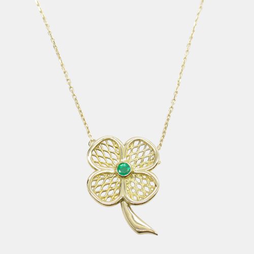 Van Cleef & Arpels Emerald Clover Necklace 18k Yellow Gold Green Metal - Van Cleef & Arpels - Modalova