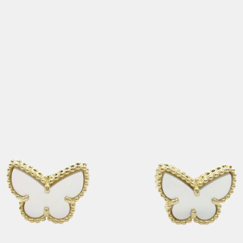 Van Cleef & Arpels Sweet Alhambra Butterfly Earrings 18k Yellow Gold Mother of Pearl White Metal - Van Cleef & Arpels - Modalova