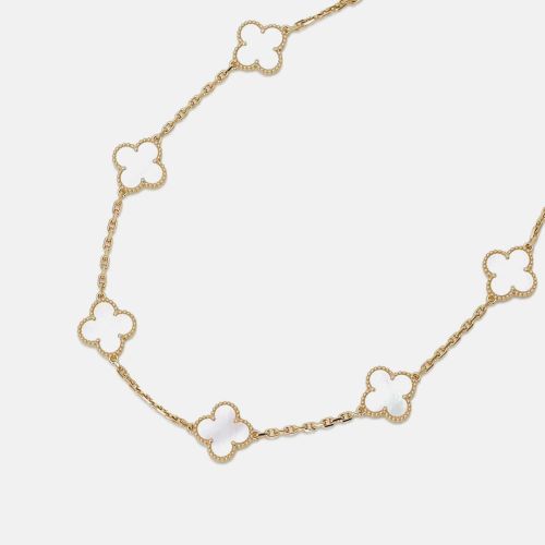 Van Cleef & Arpels 18K Yellow Gold Vintage Alhambra Necklace 10 Motifs - Van Cleef & Arpels - Modalova