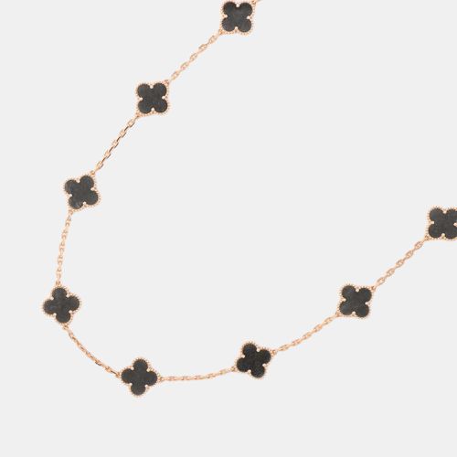 Van Cleef & Arpels 18K Pink Gold Vintage Alhambra Necklace 20 Motifs - Van Cleef & Arpels - Modalova