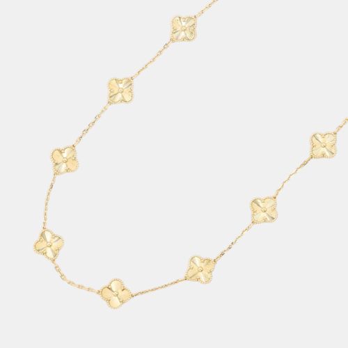 Van Cleef & Arpels 18K Yellow Gold Vintage Alhambra Necklace 10 Motifs Pendant Necklace - Van Cleef & Arpels - Modalova