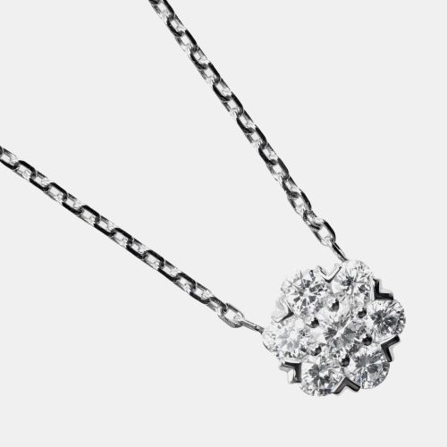 Van Cleef & Arpels 18K White Gold Diamond Fleurette Necklace - Van Cleef & Arpels - Modalova