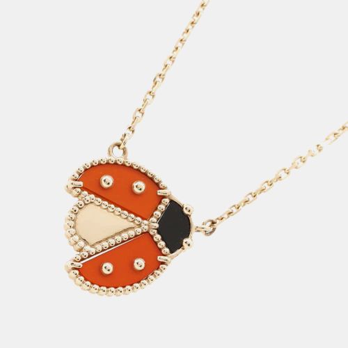 K Gold Lucky Spring Pendant Open Wing Lady Bug Pendant Necklace - Van Cleef & Arpels - Modalova