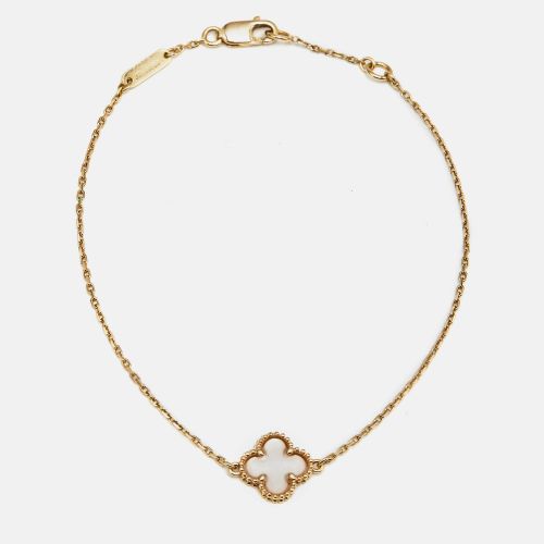 Van Cleef & Arpels Sweet Alhambra Mother of Pearl 18k Yellow Gold Bracelet - Van Cleef & Arpels - Modalova