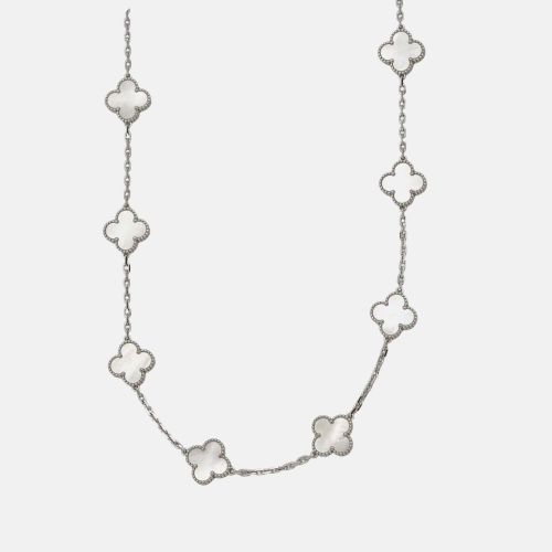 Vintage Alhambra 18K Gold Long 20 Motif Necklace - Van Cleef & Arpels - Modalova