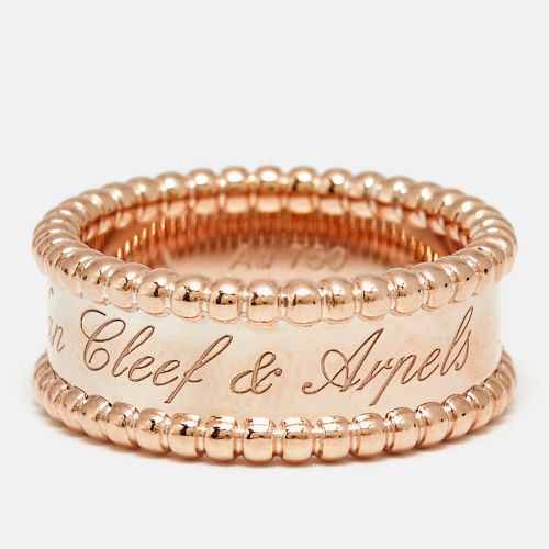 Perlée Signature 18k Rose Ring Size 52 - Van Cleef & Arpels - Modalova