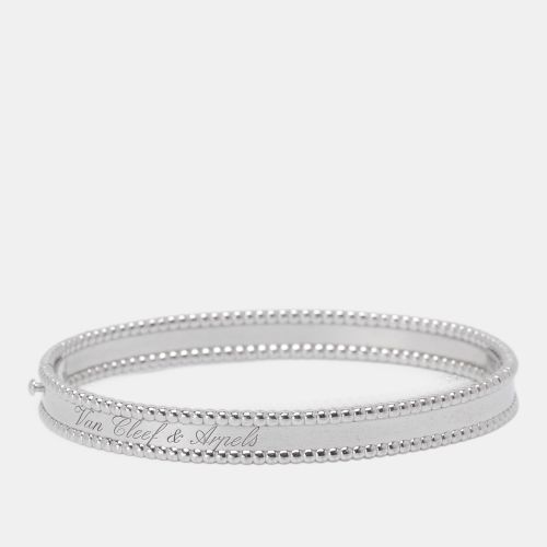 Perlée Signature 18k White Gold Rhodium Plated Large Model Bracelet - Van Cleef & Arpels - Modalova