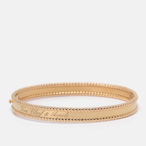 Perlee Signature 18K Rose Gold Bangle Bracelet Size 18 - Van Cleef & Arpels - Modalova