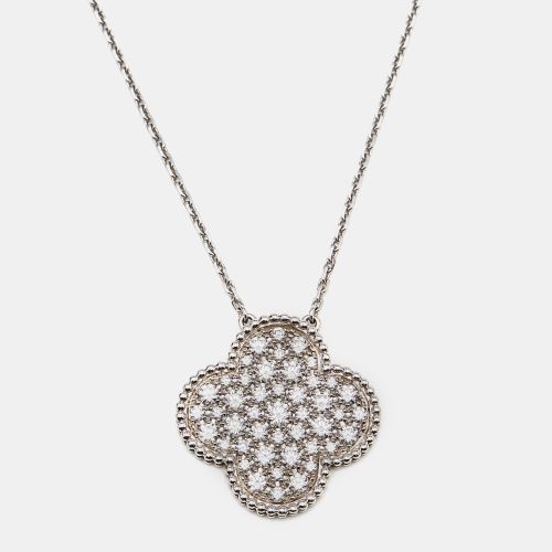 Magic Alhambra Diamond 18k Gold Necklace - Van Cleef & Arpels - Modalova