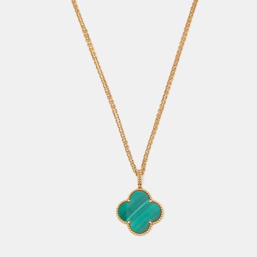 Van Cleef & Arpels Magic Alhambra Malachite 18k Yellow Gold Long Necklace - Van Cleef & Arpels - Modalova