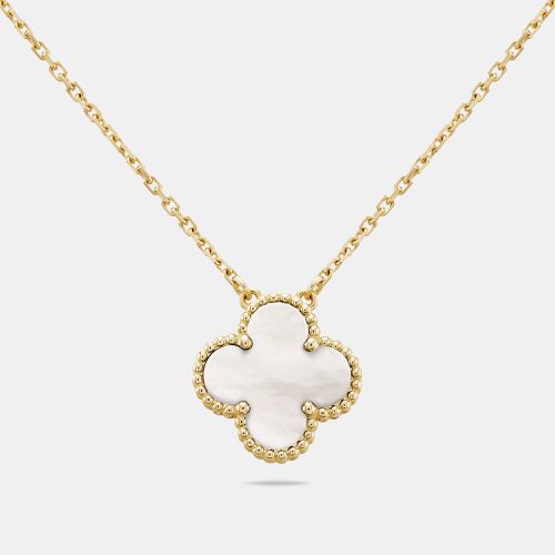 Van Cleef & Arpels Vintage Alhambra Mother of Pearl 18k Yellow Gold Necklace - Van Cleef & Arpels - Modalova