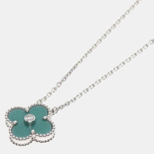 Van Cleef & Arpels 18K White Gold Limited Edition Holiday Alhambra Pendant Necklace - Van Cleef & Arpels - Modalova