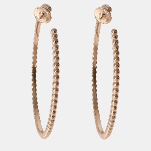 Van Cleef & Arpels 18k Rose Gold Large Perlee Hoop Earring - Van Cleef & Arpels - Modalova