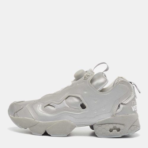 Vetements Silver Reflected Fabric Instapump Fury 3M Low Top Sneakers Size 38.5 - Vetements - Modalova