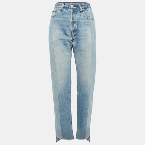 Two Tone Patchwork Denim Straight-Leg Jeans L - Vetements - Modalova