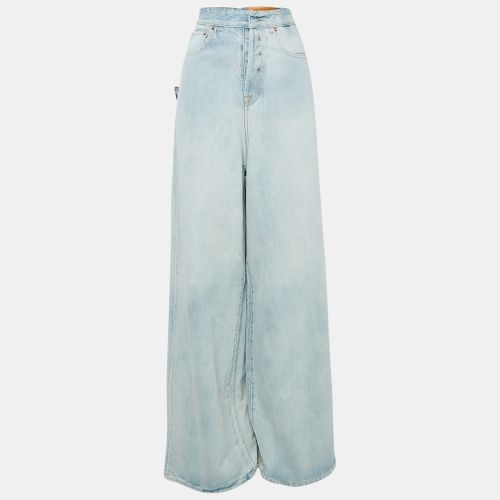 Vetements Blue Denim Inside Out Wide-Leg Garderobe Jeans S Waist 26" - Vetements - Modalova