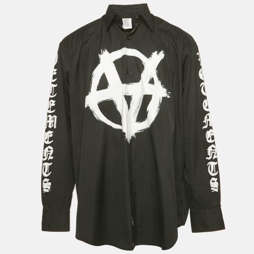 Vetements Unisex Printed Poplin Oversized Shirt S - Vetements - Modalova