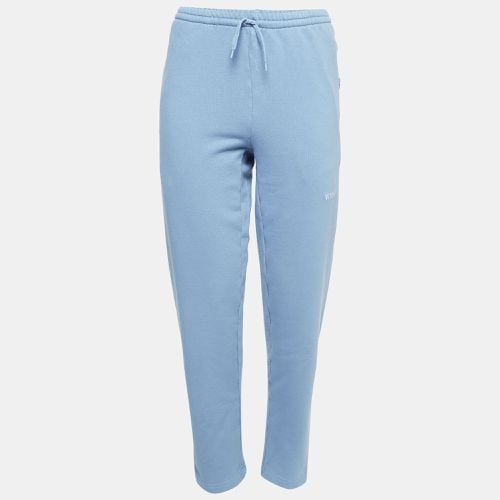 Vetements Blue Logo Embroidered Cotton Joggers S - Vetements - Modalova