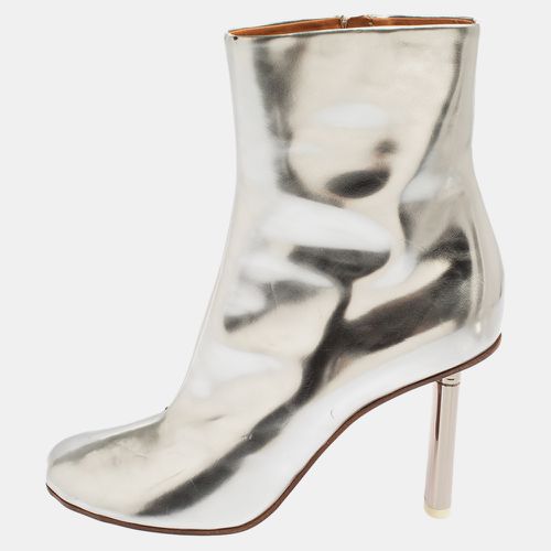 Vetements Silver Leather Ankle Boots Size 39 - Vetements - Modalova